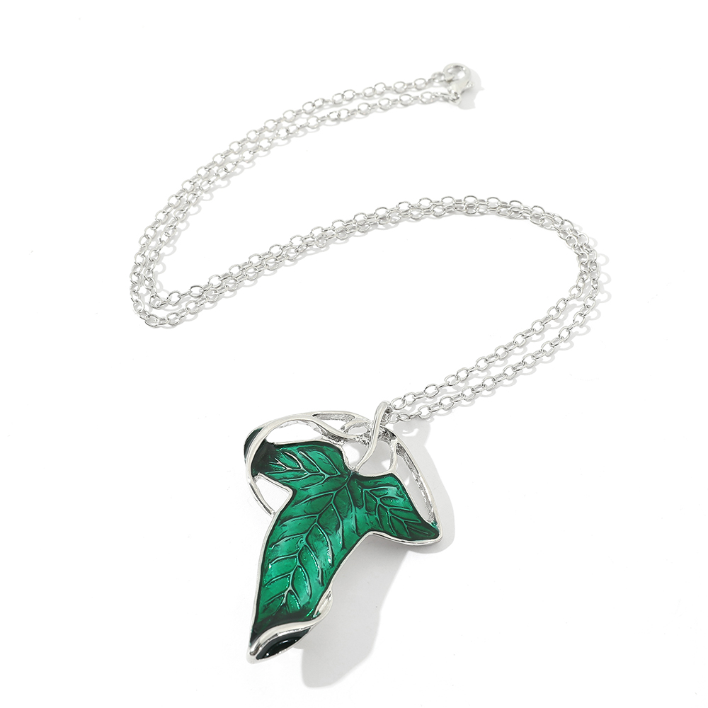 Vintage Green Leaf Pendant Nec - Vintage Collectible Item 评论和价格