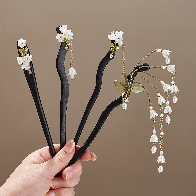 Wooden Flower Hairpin Vintage  - Vintage Collectible Item 评论和价格