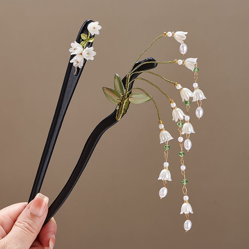 Wooden Flower Hairpin Vintage  - Vintage Collectible Item 评论和价格