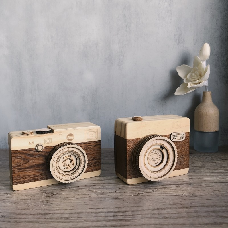 Vintage Wooden Camera Music Bo - Collectible Vintage Cameras 评论和价格